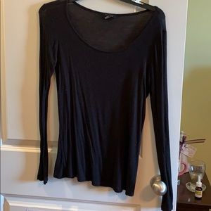 Sheer long sleeve shirt